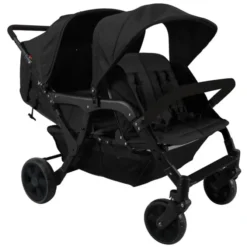 Familidoo Poussette 4 Places Lidoo City H4E - Full Black