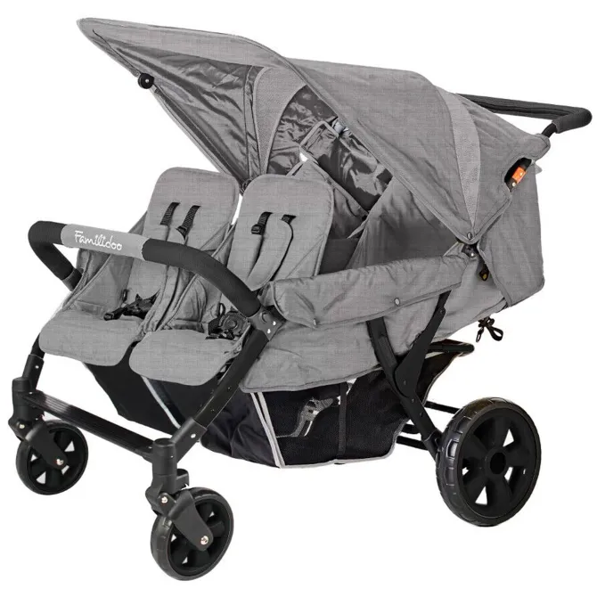 Familidoo Poussette 4 Places Lidoo Star DJ04FRL+ - Full Grey