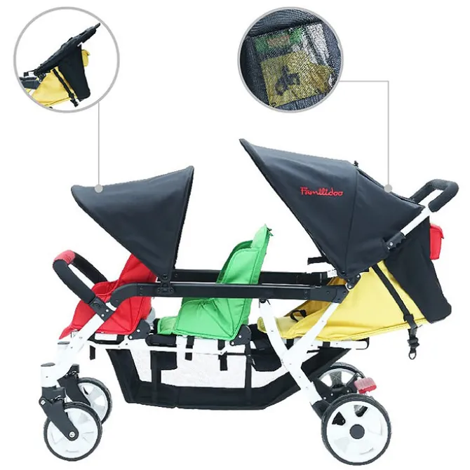 Familidoo Poussette 3 Places Lidoo H3E + Ergondrive