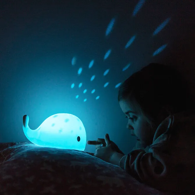 Flow Veilleuse Projecteur Moby - Blanc