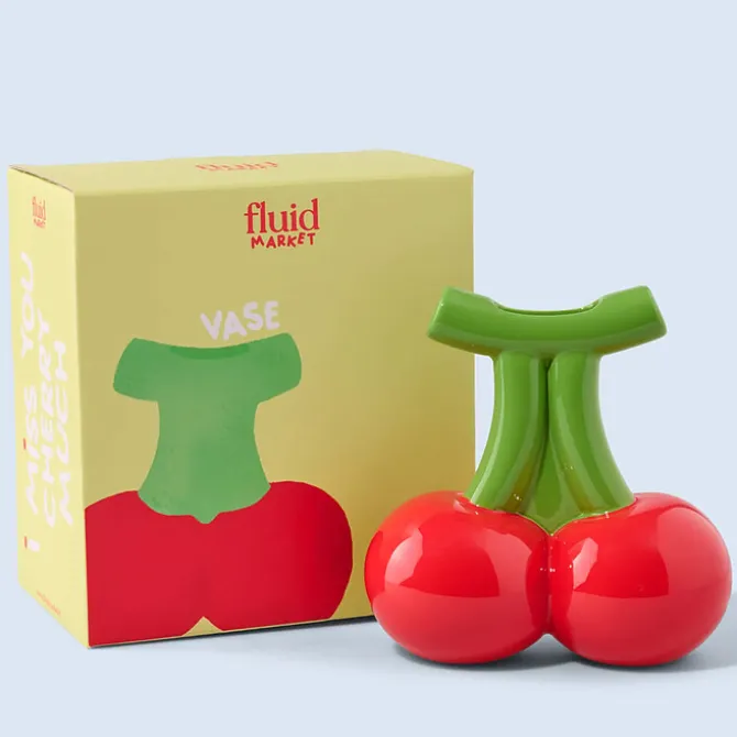 Fluid Market Vase Cerise