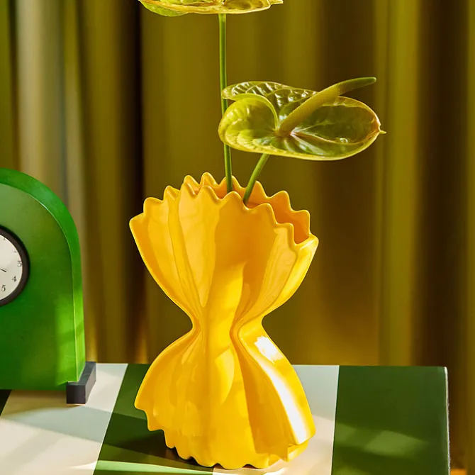 Fluid Market Vase Farfalle - Jaune