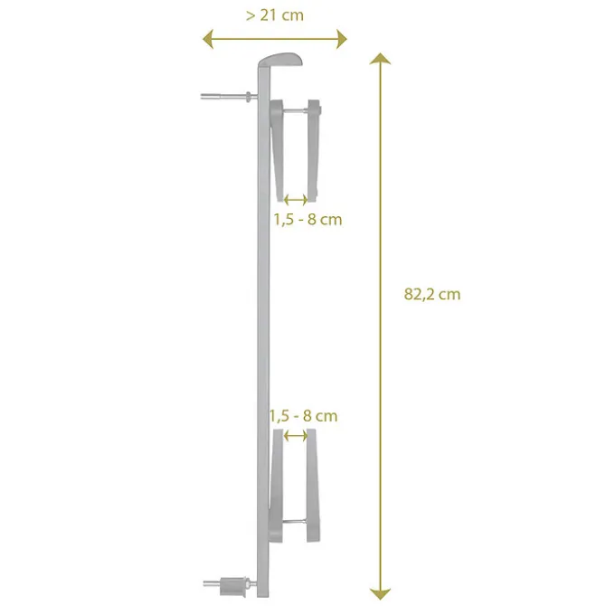 Geuther Système de Blocage Supplémentaire pour Easylock Wood Plus - Gris Anthracite