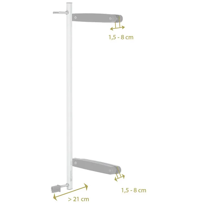 Geuther Système de Blocage Supplémentaire pour Easylock Plus - Blanc et Gris Anthracite