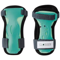 Globber Lot de 3 Protections Junior Coudes Genoux et Poignets Menthe - XXS