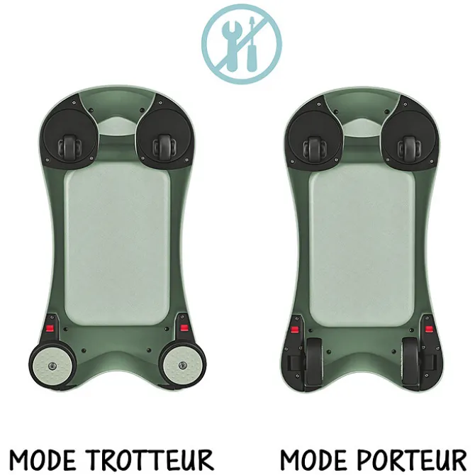 Globber Porteur Walk n' Roll 2-en-1 Eco - Pistache
