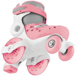 Globber Premiers Rollers Ajustables Rose Pastel - 26/29