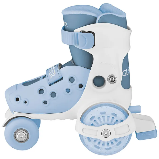 Globber Premiers Rollers Ajustables Bleu Pastel - 26/29