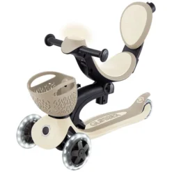 Globber Trottinette Evolutive Go Up Baby 360 Lights - Taupe