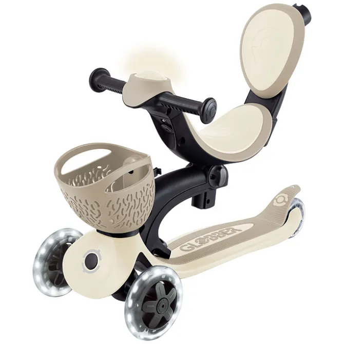 Globber Trottinette Evolutive Go Up Baby 360 Lights - Taupe