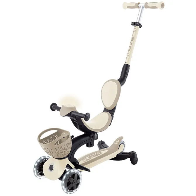 Globber Trottinette Evolutive Go Up Baby 360 Lights - Taupe