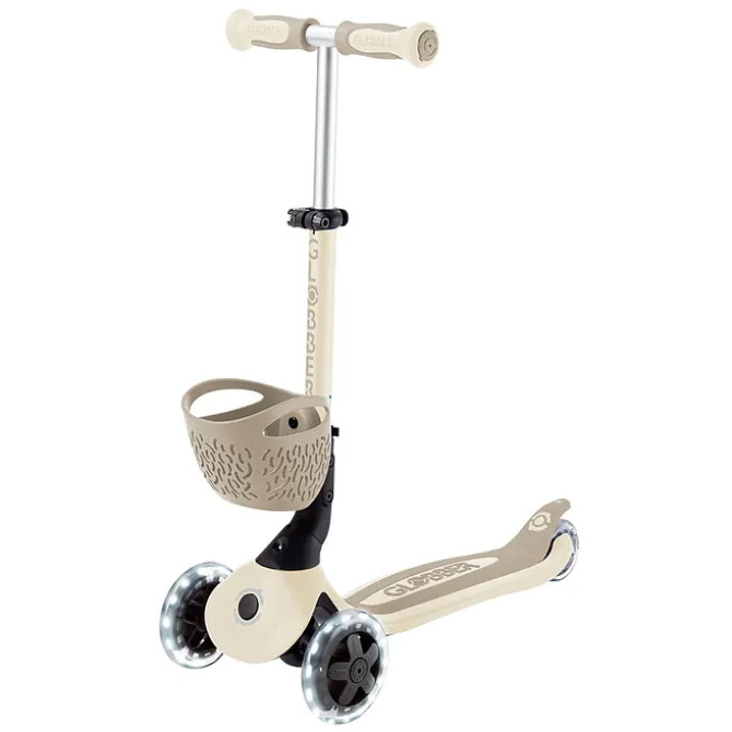 Globber Trottinette Evolutive Go Up Baby 360 Lights - Taupe