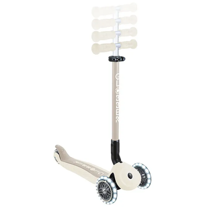 Globber Trottinette Evolutive Go Up Active Lights Ecologic - Noix de Coco