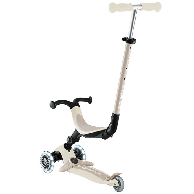 Globber Trottinette Evolutive Go Up Active Lights Ecologic - Noix de Coco