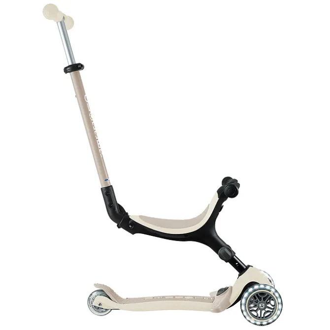 Globber Trottinette Evolutive Go Up Active Lights Ecologic - Noix de Coco