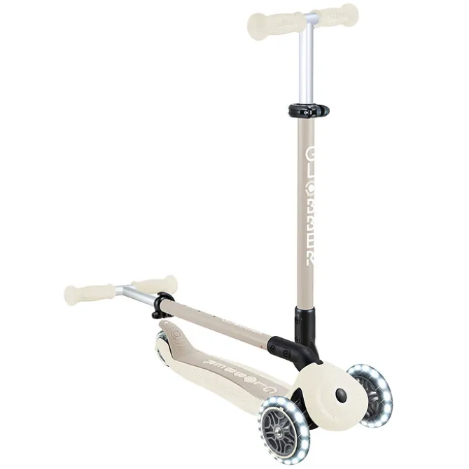 Globber Trottinette Evolutive Go Up Active Lights Ecologic - Noix de Coco