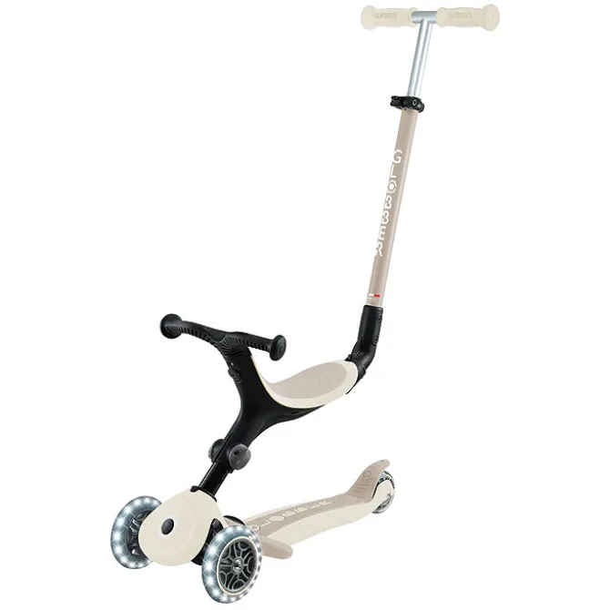 Globber Trottinette Evolutive Go Up Active Lights Ecologic - Noix de Coco