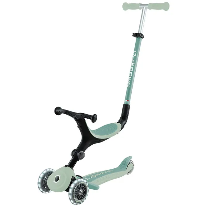 Globber Trottinette Evolutive Go Up Active Lights Ecologic - Pistache