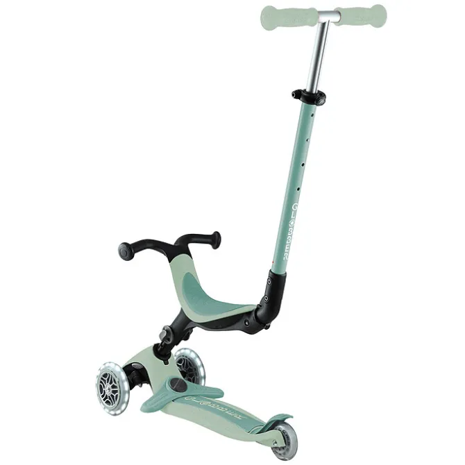 Globber Trottinette Evolutive Go Up Active Lights Ecologic - Pistache