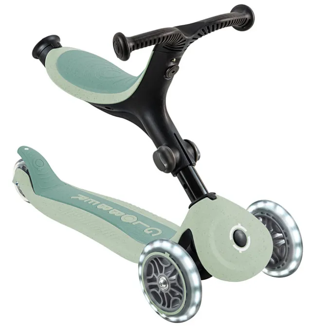 Globber Trottinette Evolutive Go Up Active Lights Ecologic - Pistache