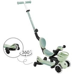 Globber Trottinette Evolutive Go Up Baby 360 Lights - Sauge
