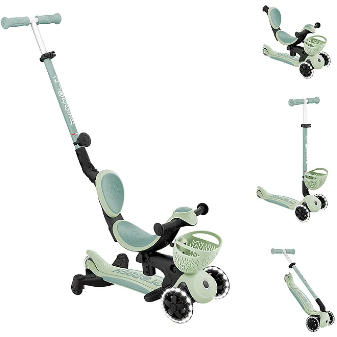 Globber Trottinette Evolutive Go Up Baby 360 Lights - Sauge