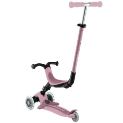 Globber Trottinette Evolutive Go Up Active Lights Ecologic - Framboise