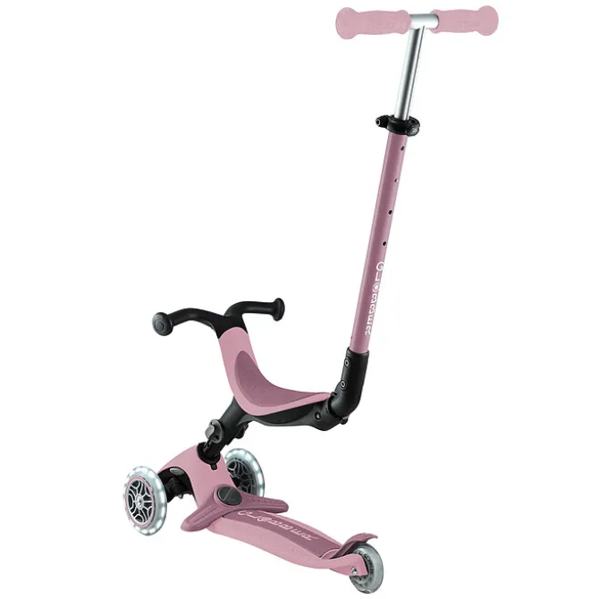 Globber Trottinette Evolutive Go Up Active Lights Ecologic - Framboise