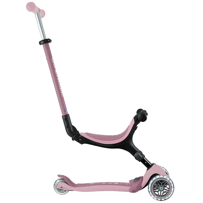Globber Trottinette Evolutive Go Up Active Lights Ecologic - Framboise