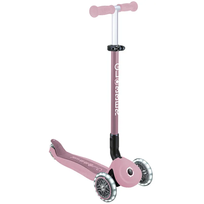 Globber Trottinette Evolutive Go Up Active Lights Ecologic - Framboise