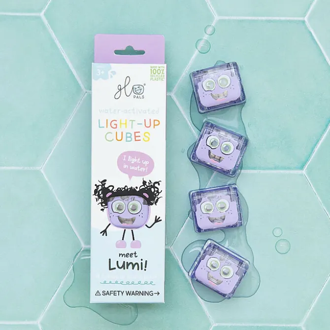 Glo Pals Lot de 4 Cubes Lumineux - Lumi Violet
