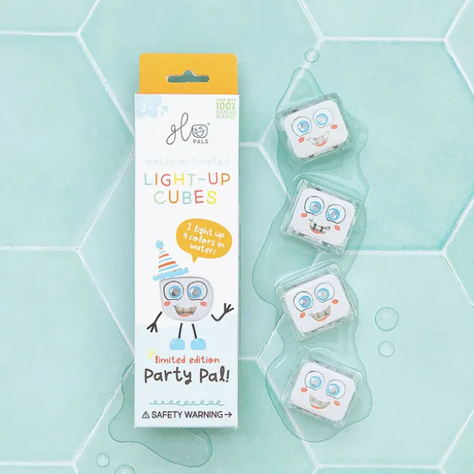 Glo Pals Lot de 4 Cubes Lumineux - Party Blanc