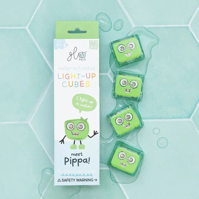Glo Pals Lot de 4 Cubes Lumineux - Pippa Vert