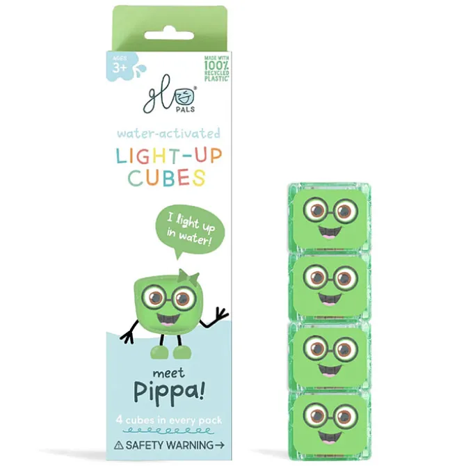 Glo Pals Lot de 4 Cubes Lumineux - Pippa Vert