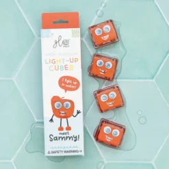 Glo Pals Lot de 4 Cubes Lumineux - Sammy Rouge