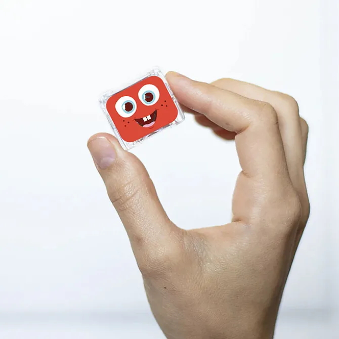 Glo Pals Lot de 4 Cubes Lumineux - Sammy Rouge