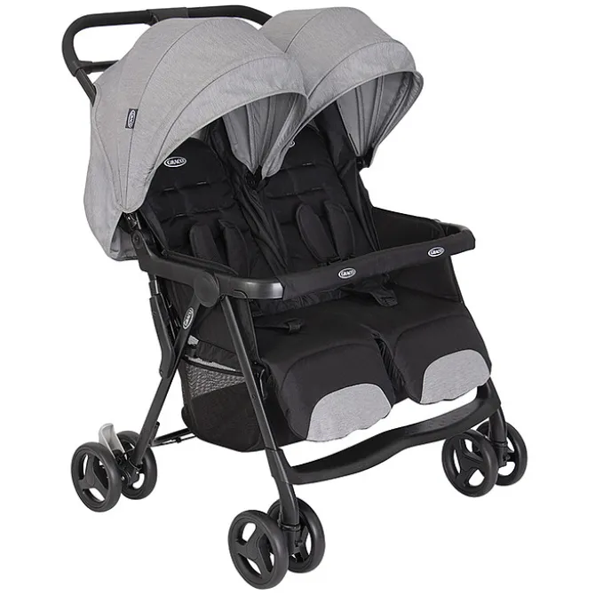 Graco Poussette Double DuoRider - Steeple Gray