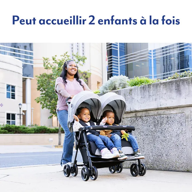 Graco Poussette Double DuoRider - Steeple Gray