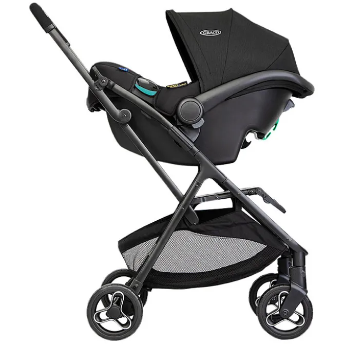 Graco Poussette Duo Myavo et Siège Auto SnugLite - Midnight Black