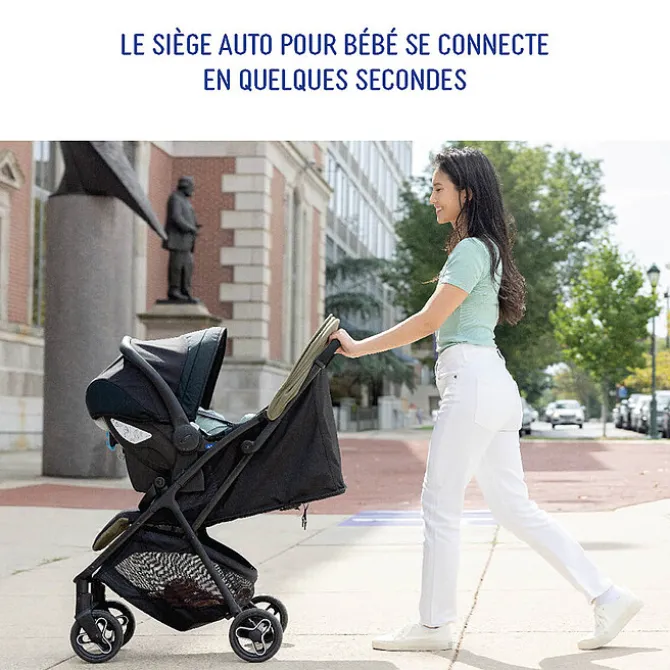 Graco Poussette Duo Myavo et Siège Auto SnugLite - Midnight Black