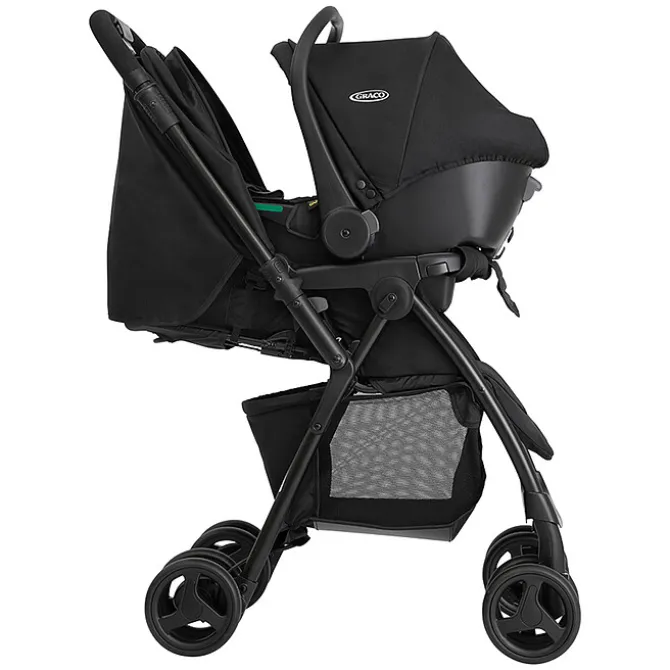 Graco Poussette Duo Revaya et Siège Auto SnugLite - Midnight Black