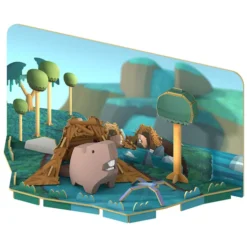Halftoys Castor et Habitat Half Forest