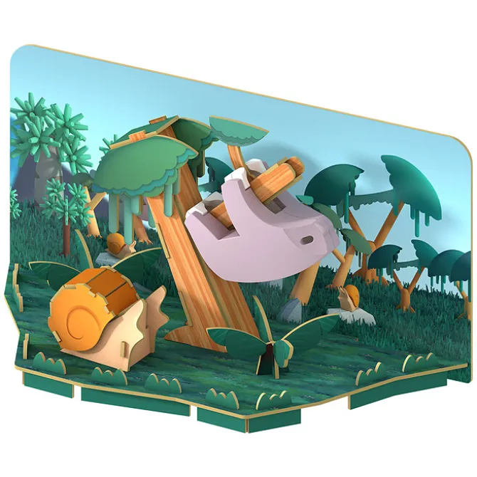 Halftoys Paresseux et Habitat Half Forest