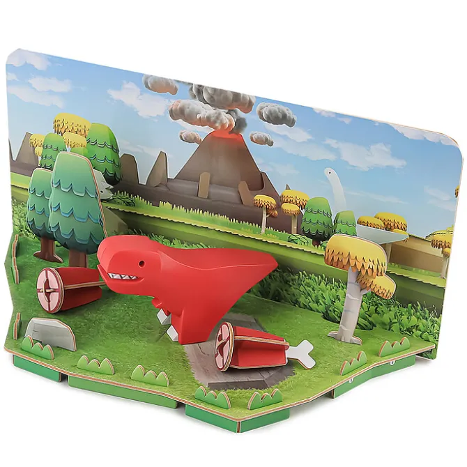 Halftoys T-Rex et Habitat Half Dino