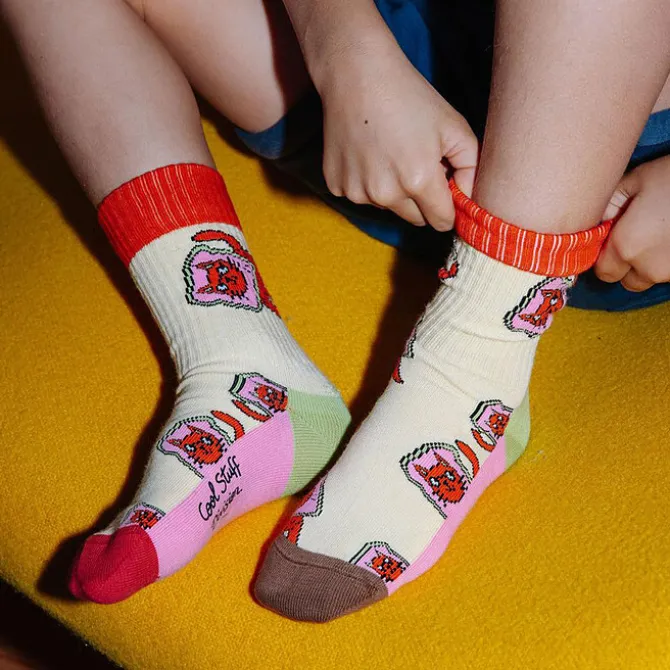 Hello Hossy Lot de 3 Paires de Chaussettes Cats - 22/24