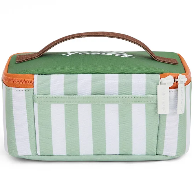 Hello Hossy Lunch Bag - Green Stripes