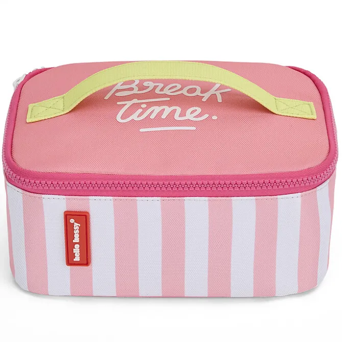 Hello Hossy Lunch Bag - Pink Stripes