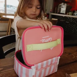 Hello Hossy Lunch Bag - Pink Stripes