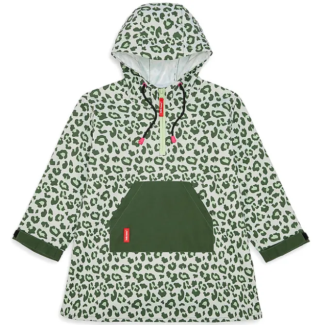 Hello Hossy Poncho de Pluie Green Leopard - 4/6 Ans