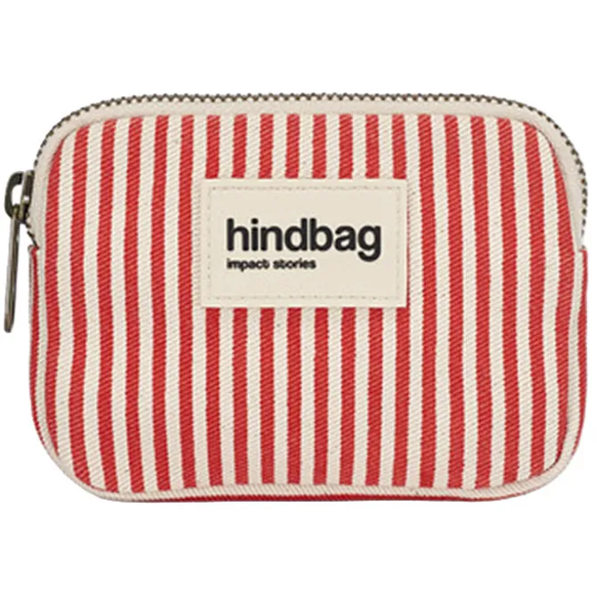 Hindbag Porte-monnaie Lili Riviera - Rayures Rouge